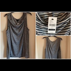 Lane Bryant striped tank top NWT